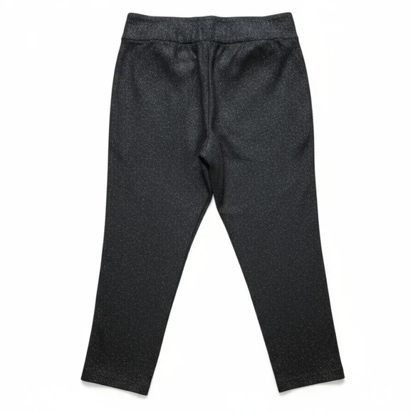 Black Cropped Women's Pants - Picture 2 of 4